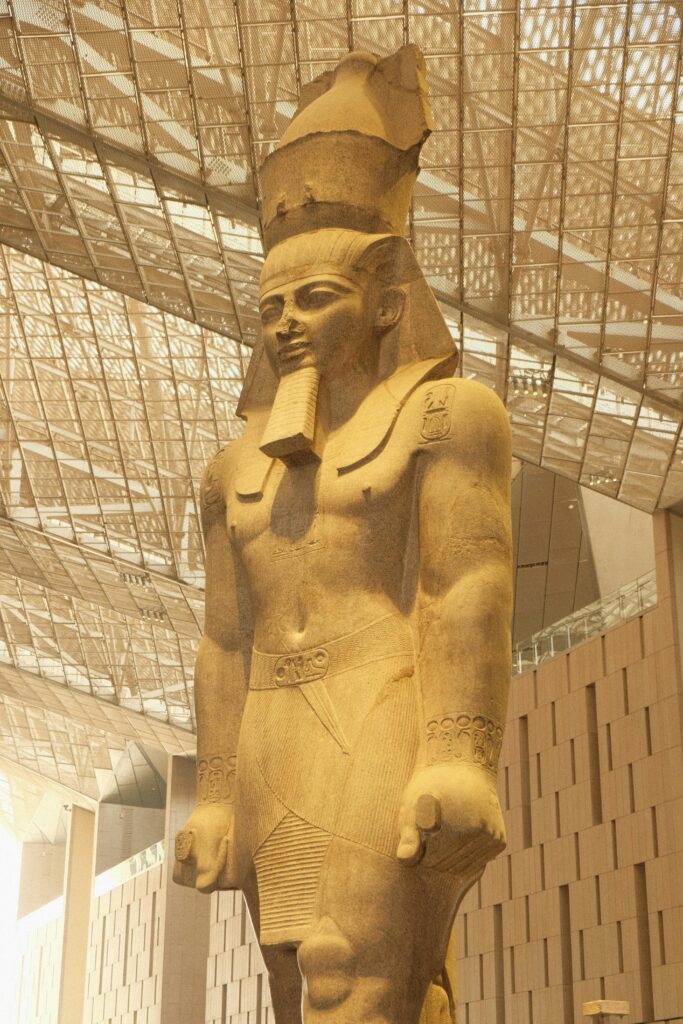 Grand Egyptian Museum experience showcasing main galleries and iconic artifacts